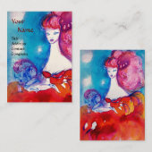 ROT LADY ,Beauty,Salon,Wellness-Center,Makeup Küns Visitenkarte (Vorne/Hinten)