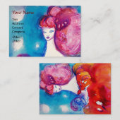 ROT LADY ,Beauty,Salon,Wellness-Center,Makeup Küns Visitenkarte (Vorne/Hinten)