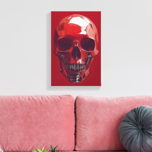 ROT LEINWANDDRUCK (Insitu (Wohnzimmer))