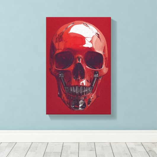 ROT LEINWANDDRUCK (Insitu (Holzboden))