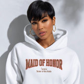 Rot + Leopard Print Varsity MAID OF HONOR Sweatshirt