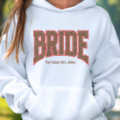 Rot + Leopardendruck Varsity BRIDE Sweatshirt