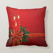 Rot leuchtet Band und Stechpalme durch