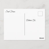 Rot, Lila, Blau, Gelb, Abstrakte Kunst Postkarte (Rückseite)