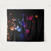 Rot, Lila, Blau und braun Abstraktes Bokeh-Design Wandteppich (Vorderseite (Horizontal))