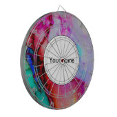 Rot, lila, grün dartscheibe (Vorderseite Links)