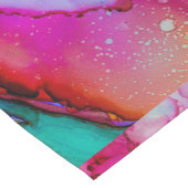 Rot, lila, grün kurzer tischläufer (Ecke)