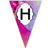 Rot, lila, grün wimpelkette (Zweite Fahne)