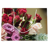 Rot, Lila und Rosa Große Geschenktüte (Vorderseite)