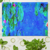 Rot-Lilien von Oscar-Claude Monet Geschirrtuch (Gefaltet)