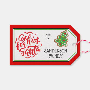 Rot Limone Sprinkle und Chip-Cookies für den Weih Geschenkanhänger