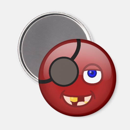 Rot Magnet (Vorderseite/Rückseite)