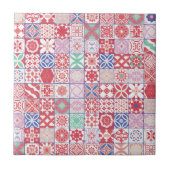 Rot-marokkanische Fliese (Vorderseite)