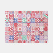 Rot-marokkanische Fliese Fußmatte (Vorderseite)