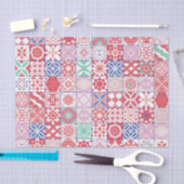 Rot-marokkanische Fliese Seidenpapier (Handwerk)