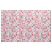 Rot-marokkanische Fliese Stoff (Yard (91,4 cm))