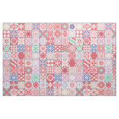 Rot-marokkanische Fliese Stoff (Fat Quarter (45,7 x 55,9 cm))