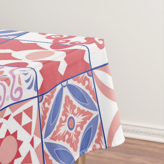 Rot-marokkanische Fliese Tischdecke (Beispiel)