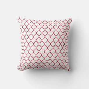 Rot marokkanisches Pattern Kissen