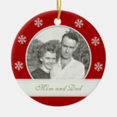 Rot: Memorial für Snowflake Banner: Bilderverzieru Keramikornament (Vorne)