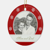 Rot: Memorial für Snowflake Banner: Bilderverzieru Keramikornament (Links)