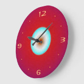 Rot mit Aqua Center>Kitchenuhr Große Wanduhr (Winkel)