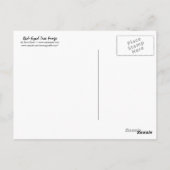 Rot-Mit Augen Baum-Frösche danken Ihnen! Postkarte (Rückseite)