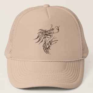 Rot-Mit Augen Drache Truckerkappe