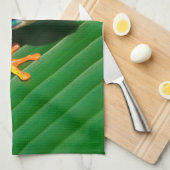 Rot-mit Augen Frosch Baum des tropischen Geschirrtuch (Viertel Falte)