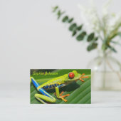 Rot-mit Augen Frosch Baum des tropischen Visitenkarte (Stehend Vorderseite)