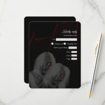 Rot-Mit Augen Geister Gothic Red Black- Dark Moody