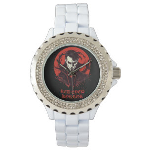 Rot-Mit Augen Horror Armbanduhr
