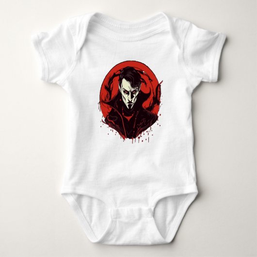 Rot-Mit Augen Horror Baby Strampler (Vorderseite)