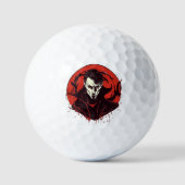 Rot-Mit Augen Horror Golfball (Vorderseite)