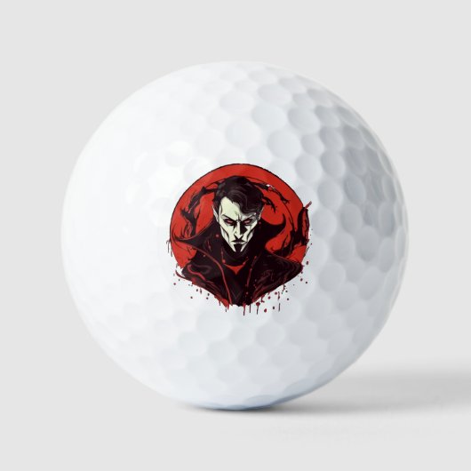 Rot-Mit Augen Horror Golfball (Vorderseite)
