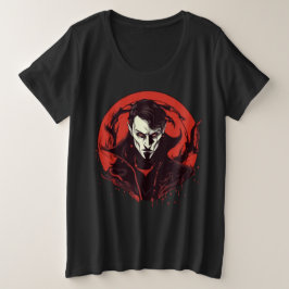 Rot-Mit Augen Horror Große Größe T-Shirt