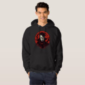 Rot-Mit Augen Horror Hoodie (Vorne ganz)
