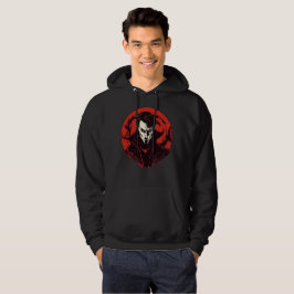 Rot-Mit Augen Horror Hoodie