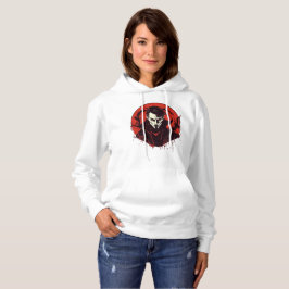 Rot-Mit Augen Horror Hoodie