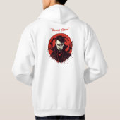 Rot-Mit Augen Horror Hoodie (Rückseite)