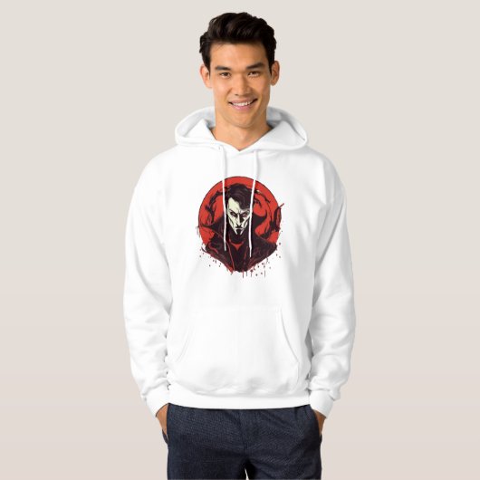 Rot-Mit Augen Horror Hoodie (Vorne ganz)