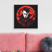 Rot-Mit Augen Horror Leinwanddruck (Insitu (Wohnzimmer))