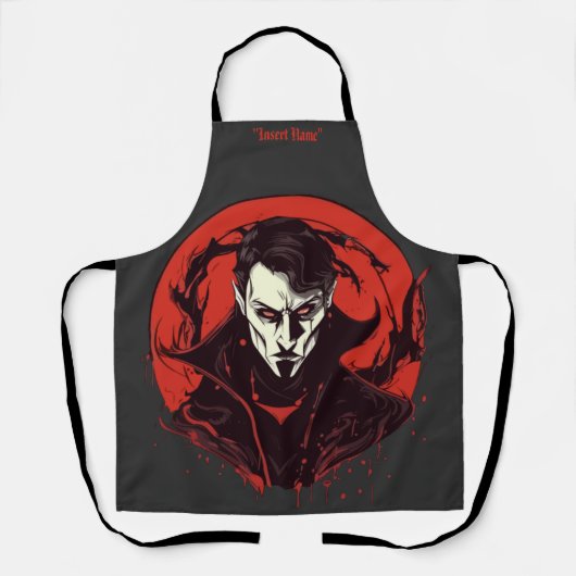 Rot-Mit Augen Horror Schürze (Vorderseite)