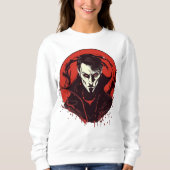 Rot-Mit Augen Horror Sweatshirt (Vorderseite)