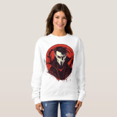 Rot-Mit Augen Horror Sweatshirt (Vorne ganz)