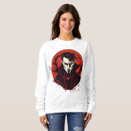 Rot-Mit Augen Horror Sweatshirt