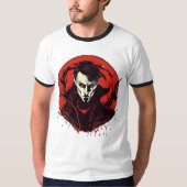 Rot-Mit Augen Horror T-Shirt (Vorderseite)