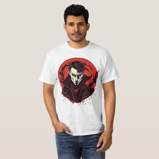 Rot-Mit Augen Horror T-Shirt (Vorne ganz)