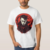 Rot-Mit Augen Horror T-Shirt (Vorderseite)