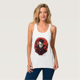 Rot-Mit Augen Horror Tank Top